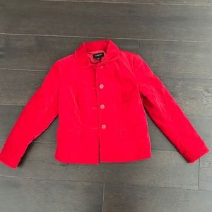 Talbots women’s size small blazer in red.
